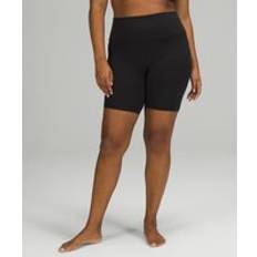 Yoga Shorts Lululemon Align High-Rise Shorts 8" Logo - Black