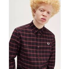 Fred Perry Herre Skjorter Fred Perry Oxford Skjorte Med Lange Ærmer - Grøn