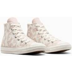 Converse Kids' All Star Hi Leopard Trainers - Pink/White