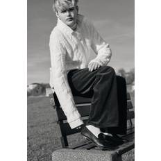 H&M V-neck Cable-knit Jumper - White