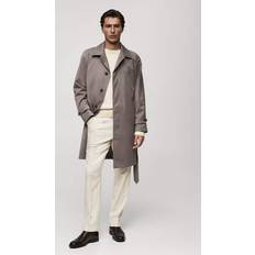 Mango Herr Kappor & Rockar Mango Trenchcoat Med Skärp - Grå/a
