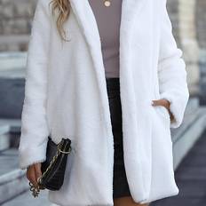 Temu Faux Fur Coat Long - Washable