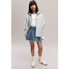 Blåa Kjolar Barnkläder H&M Pleated Denim Skirt - Denimblå