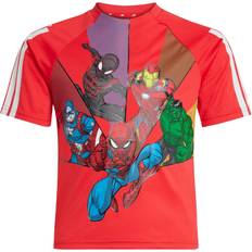 Marvel T-shirts adidas X Marvel Spider-Man T-shirt Barn - Pure Ruby/White/Multicolor