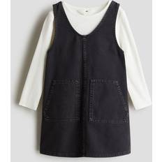 H&M Girls 2-Piece Dress And Top Set - Black