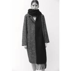 Fabric Coats H&M Double-breasted Coat - Black