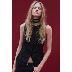Black Suits H&M Glittery Suit Waistcoat - Black