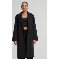 5XL Coats Urban Classics Ladies Basic Coat - Black