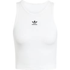 Braun Blusen adidas Essential Rib Top - Weiß