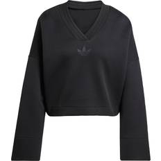 Recycled Fabric - Sweatshirts Jumpers adidas Deep V-Neck Sweatshirt - Black
