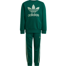 Adidas Garçon Survêtements adidas Ensemble Sweat-Shirt Ras-Du-Cou - Collegiate Green