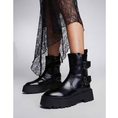 Boots River Island Chunky Biker Boots - Black