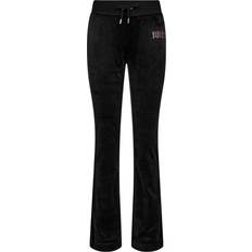 Juicy Couture Trousers Juicy Couture Impact Lisa Low Rise Diamante Joggers - Black