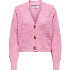 Pink - Voksen Tøj Only Onlcarol Cardigan - Lyserød