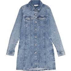 Tommy Hilfiger Klänningar Tommy Hilfiger Button-Thru Denim Shirt Dress - Saltandpepper