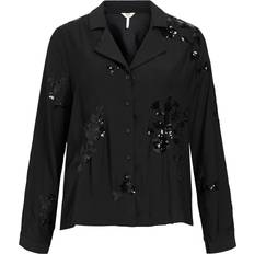 Stretch Blusar Object Item Objsimone Re L/S Shirt - Black