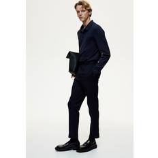 Golf - Herr Byxor H&M Herr Slim Fit Kostymbyxa - Marinblå