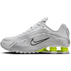 Nike Women's Shox R4 Casual Shoes - White/Metallic Silver