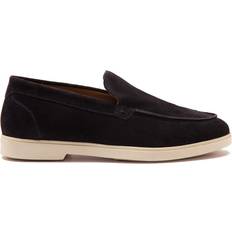 Blue - Men Loafers Thomas Crick Fenway Men's Suede Leather Loafer Shoes - Navy