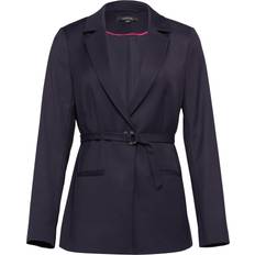 Damen - Wolle Jacketts Comma Slim Fit Blazer - Aubergine