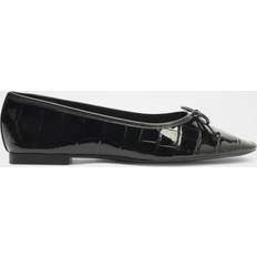 Patent Leather - Women Ballerinas Schutz Arissa Leather Ballet Flats - Black