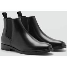 Faux Leather - Men Chelsea Boots Chelsea Boots - Black