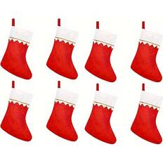 Cheap Stockings Temu 8-Pack Felt Christmas Stockings for Holiday Decor Stocking