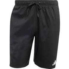 Uimashortsit Uimahousut 3-Stripes Swim Shorts 8-Inch - Black/White