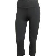 Hvid Tights adidas Original Adicolor 3-Stripes Capri Leggings
