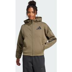 Fitness & Gymträning Tröjor adidas Z.N.E. Full-Zip Hoodie Sport Sweatshirt - Grön