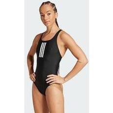 Badedragter på tilbud adidas 3-Stripes V-Back Badedragt - Black/White