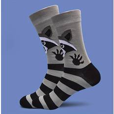 Fabric - Unisex Underwear Temu Unisex Fashion Cartoon Raccoon Socks - Cotton