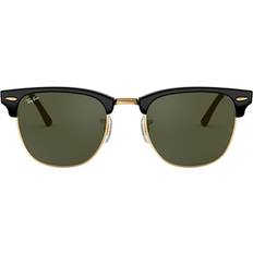 Ray-Ban Clubmaster Classic Solglasögon - Black/Gold/Montura Grön