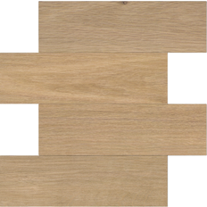 Mosaic tiles WallPops Pack Of 4 Natural Faux Wood Peel Stick Wall Tiles