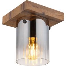 D Ceiling Flush Lights Union Rustic Malinta Mount 18cm H x 16cm W x 16cm D Ceiling Flush Light