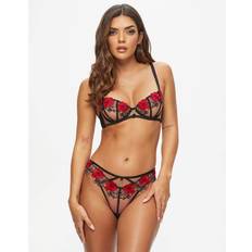 Rosso Set di lingerie Ann Summers Caged Rosed Brazilian - Black/Red