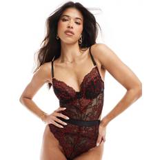 Ann Summers Unterwäschesets Ann Summers Hold Me Tight Body aus Spitze - Schwarz/Rot