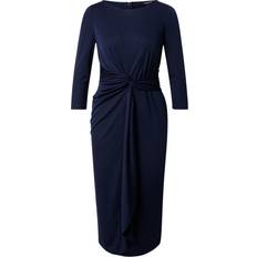 Lauren Ralph Lauren Dame Kjoler Lauren Ralph Lauren Matte Jersey 3/4 SLV Dad - Navy