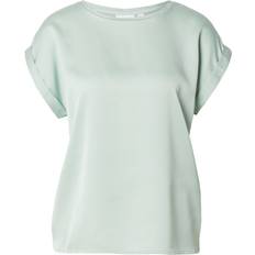 Vihreä Puserot Vila Viellette S/S Satin Top - Slit Green