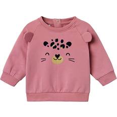 3-6M Sweats Name It NBFSONIA Sweat-Shirt - Jaune Pastel/Mauve/Noir