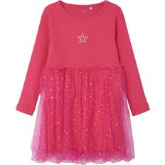 Blumen Kleider Name It NMFrarana Kleid - Rosa/Pink