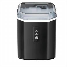 Ice Makers COWSAR 8.66 in. 33 lbs. Portable Countertop Nugget/Pebble Ice Maker in Black