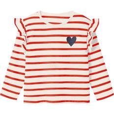 Rood Blouses en Tunieken Name It Bluse - Beige/Navy/Grenadine