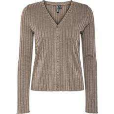 Brun - Dame Trøjer Pieces Pciris Cardigan - Brun-Meleret