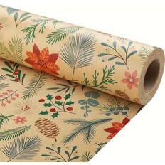 Gift Wrapping Papers on sale Temu Rustic Christmas Gift Wrapping Paper