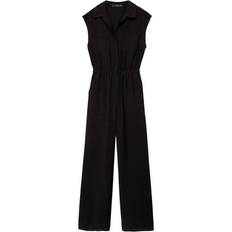 Mango Nainen Haalarit Mango Polito Jumpsuit Mit Taschen - Schwarz