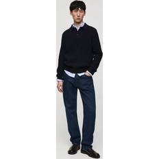 Mango Herr Jeans Mango Moby Raka Jeans - Mörkblå