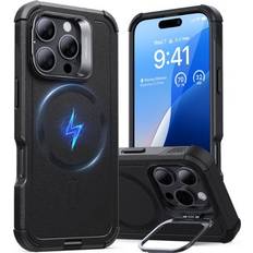 Cyber Tough HaloLock Case with Stash Stand for iPhone 16 Pro 