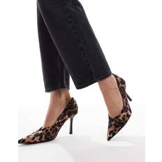 Wide Fit Pumps - Leopardmönstrade Pumps - Flera