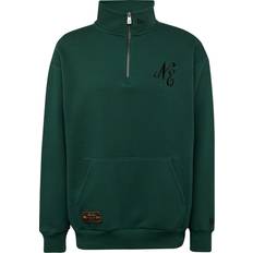 New Era Jumpers New Era Logo Quarter Zip Sweatshirt - Green